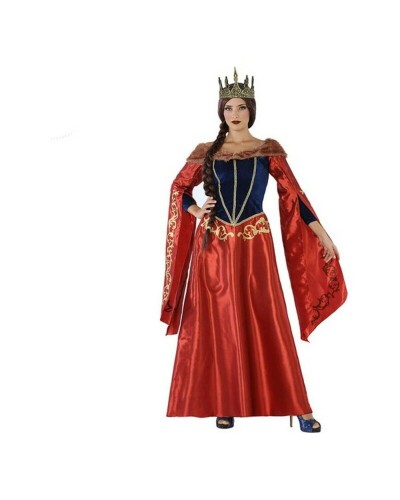 Kostuums voor Volwassenen 113916 Rood Marineblauw Middeleeuwse Koningin