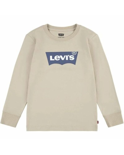 Levi's Long Sleeve T-Shirt Kid Batwing Beige - Soft Cotton
