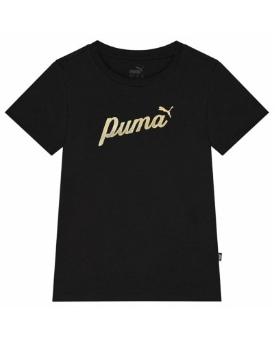 Lasten Lyhythihainen paita Puma Ess+ Script Metallic G