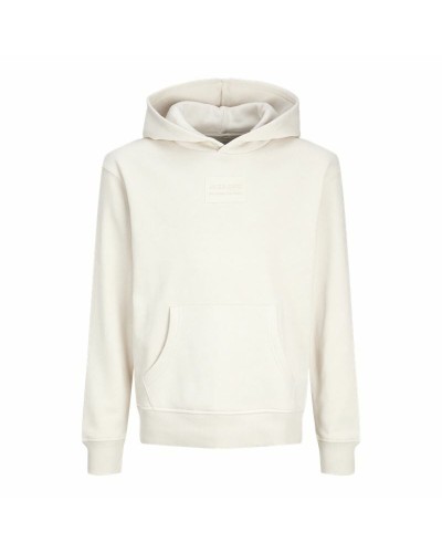 Jack & Jones Kapuzenpullover für Kinder Jjhakkai Weiß - Weiche Baumwolle
