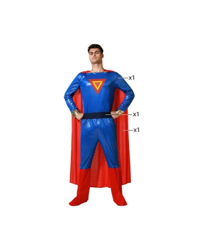 Superhelden Kostüm Blau Erwachsene - Halloween Cosplay Verkleidung

