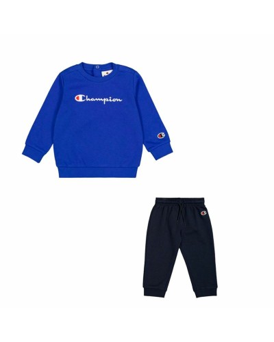 Sportsoutfit voor baby Champion Crewneck Suit  Blauw