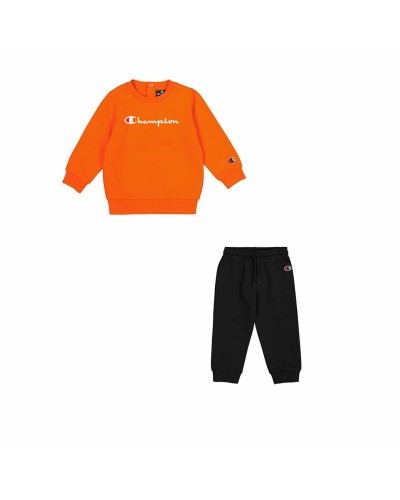 Champion Full Sport Newborn Crewneck Orange - Baby Cotton Tracksuit
