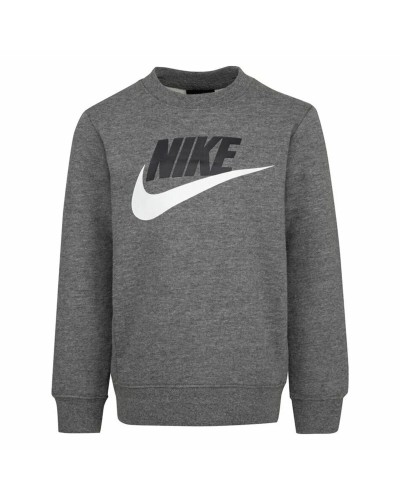 Nike Sweat-shirt Enfant Grise Col Rond - Sport & Décontracté
