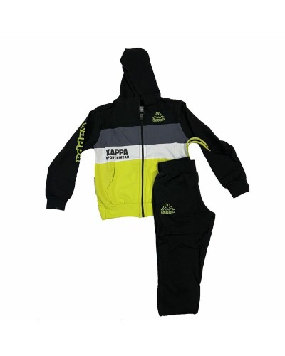 Survêtement Kappa Enfant Noir : Molletonné, Confortable & Sportif - Coupe Standard
