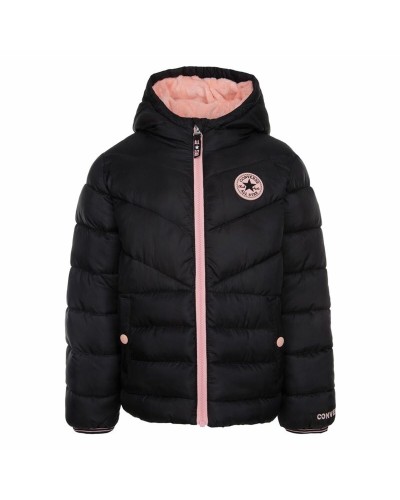 Converse Veste Doudoune Enfant Solid Mdwt Puffer Noire - Chaude et Légère
