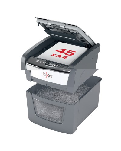 Rexel Optimum AutoFeed 45X: Distruggidocumenti Automatico 45 Fogli - 20L
