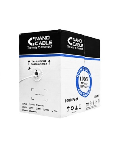 NANOCABLE Cavo Rete FTP Cat.5e Rigido 305m - Installazione Professionale

