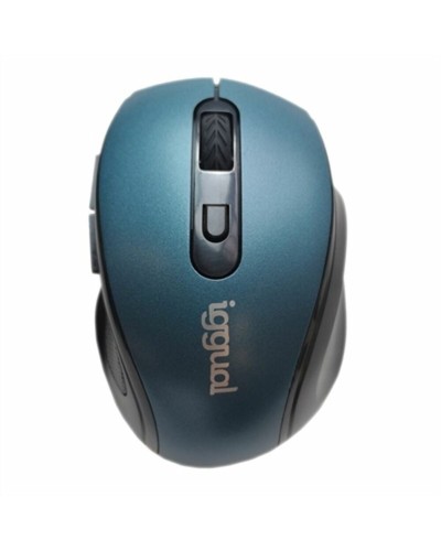 Muis iggual ERGONOMIC-M Blauw Zwart/Blauw Multicolour