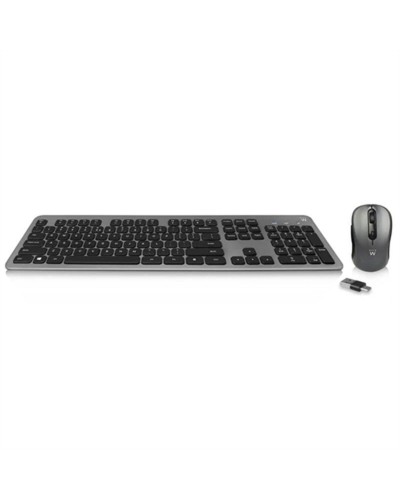 Toetsenbord Ewent EW3272 Zwart Qwerty Spaans QWERTY