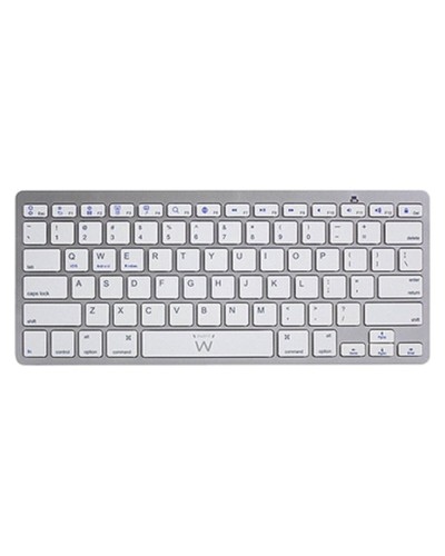 Bluetooth Tangentbord Ewent EW3161 Vit Silvrig
