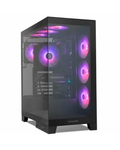 Nox Hummer Glock BK - ATX PC Gaming Case Black - Tempered Glass Side Window
