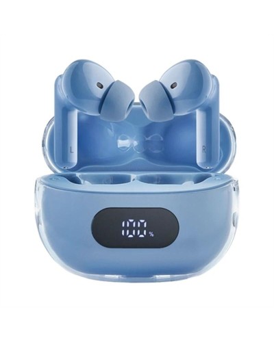 Hoofdtelefoon met microfoon INTENSO Buds Plus Auriculares TWS ANC+ENC Blauw