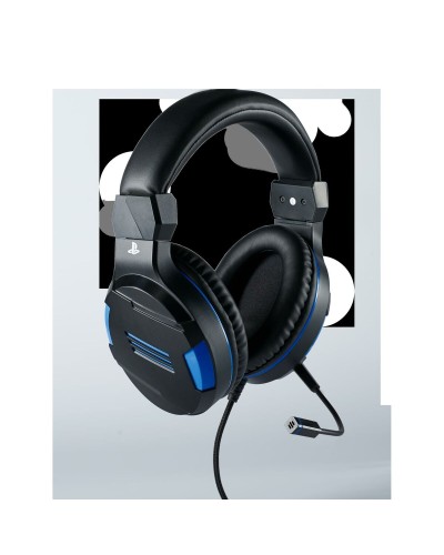 Hoofdtelefoon met microfoon Nacon 225847 Multicolour Zwart/Blauw