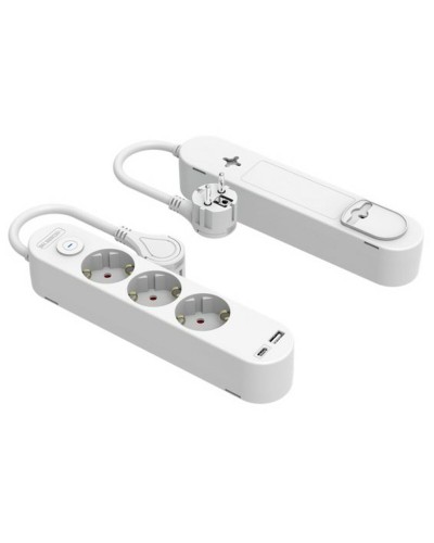Silver Electronics 3-Socket Power Strip with Switch - Home Safety
