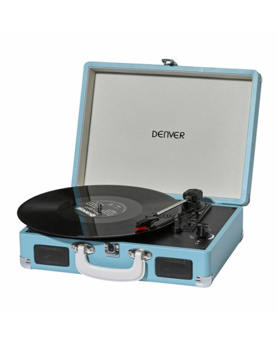 Denver VPL-120BU Turntable - Vintage with Bluetooth and USB
