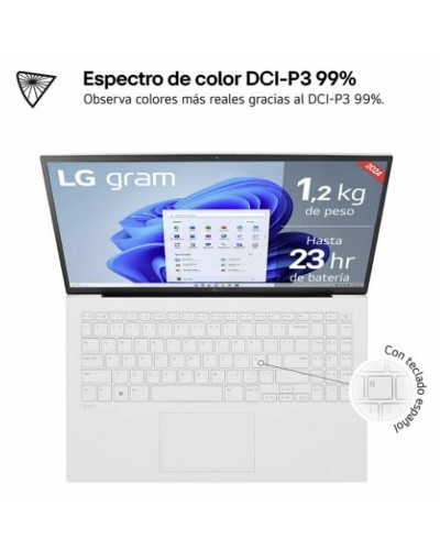 LG Gram 15Z90S : 14" Ultra 7, 16 Go RAM, 512 Go SSD - Ordinateur portable ultra-léger
