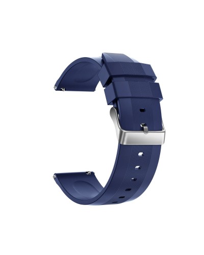 KSIX Correa Hebilla 22mm Silicona Negro - Recambio Reloj Deportivo
