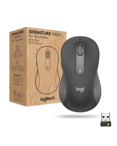 Trådlös Mus Logitech M650 Grå Grafit 4000 dpi
