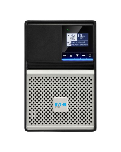 Eaton 5P 1150VA SAI Interactiva LCD Torre/Rack - Protección contra Cortes de Corriente y Sobretensiones
