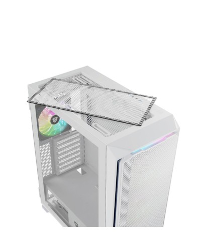 Nfortec Krater X-W Ventola Case 120mm ARGB Bianca - Raffreddamento PC Ottimizzato
