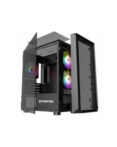 Nfortec Dys Black - 120mm ARGB Silent Case Fan - PC Gaming
