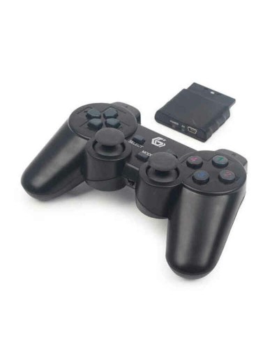 Gembird Dual Gamepad Wireless: Telecomando Gaming PC PS2 PS3 - Nero
