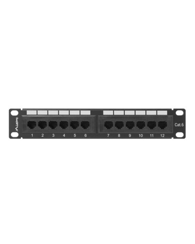 Lanberg Patch Panel 12 Puertos UTP Cat.6 - Panel de Rack Categoría 6
