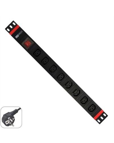 WP 19" Rack-Schrank PDU 8 Steckdosen mit Überspannungsschutz - Server, Netzwerk
