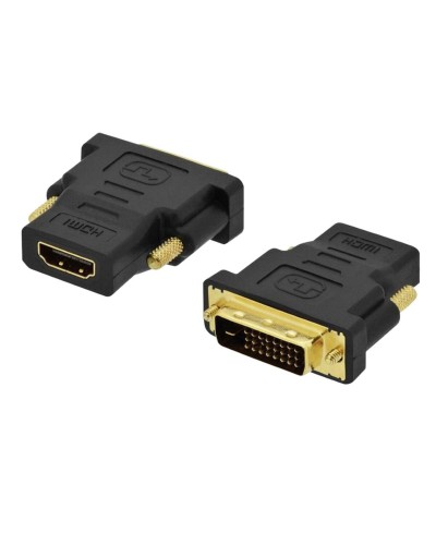 Ewent Adaptateur HDMI vers DVI Noir - Vidéo HD, Connexion PC/TV
