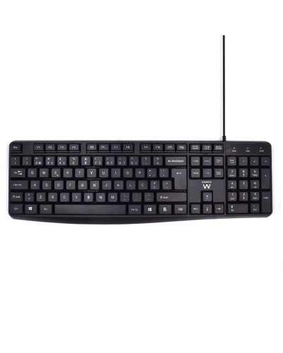 Toetsenbord Ewent EW3002 Zwart Qwerty Spaans