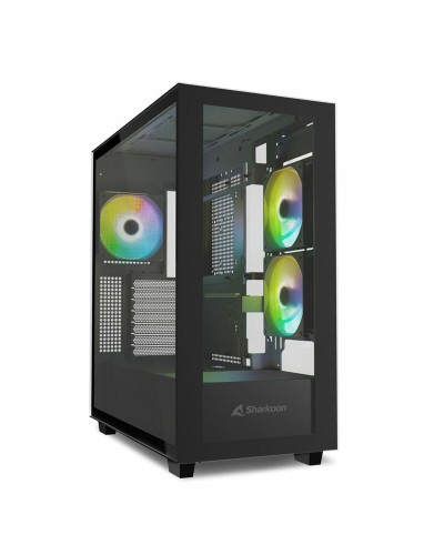Sharkoon Rebel C60: Black ATX Desktop Case, Spacious and Well-Ventilated
