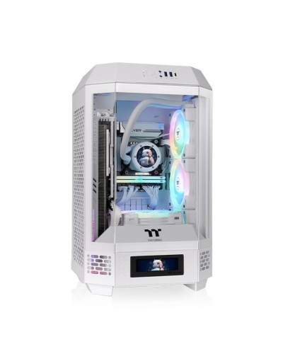 Thermaltake The Tower 250 Snow, Caja de PC de Escritorio ATX, Blanco
