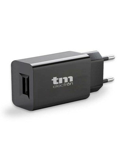 TM Electron Cargador USB Negro 5V - Carga Rápida de Pared
