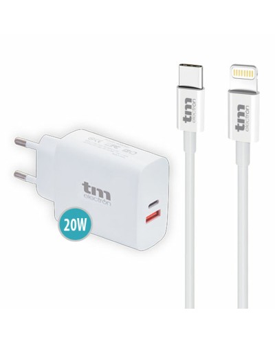 TM Electron 20W USB-C & Lightning Charger - Fast Charging
