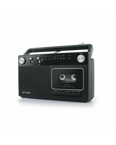 Muse M-152 RC: Portable Radio Cassette Player - AM/FM, Recording, Black
