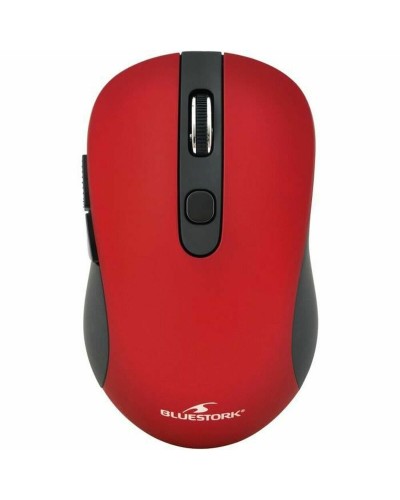 Bluestork Mouse Rosso Ottico USB - Design Ergonomico per PC
