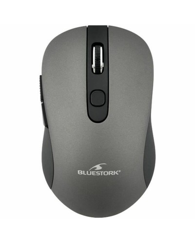 Bluestork Mouse Wireless Grigio Ottico - Ergonomico e Portatile
