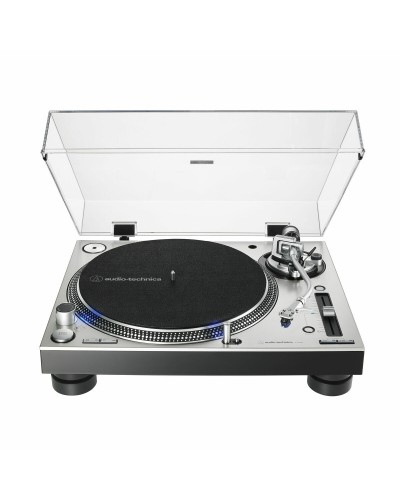 Audio-Technica AT-LP140XP Argent : Platine Vinyle DJ Professionnelle à Entraînement Direct
