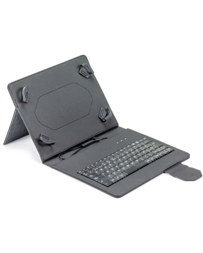 Funda para Tablet QWERTY Española - Negra con Teclado USB
