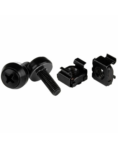 Startech Soporte CABSCREW1032 Negro - Tornillos y Tuercas para Rack de Servidor
