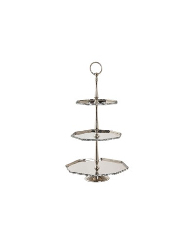 Bordsdekoration DKD Home Decor Silvrig Aluminium (28 x 28 x 47 cm)