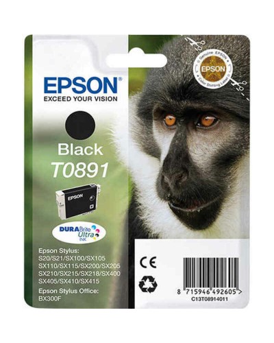 Originele inkt cartridge Epson Cartucho T0891 negro Zwart