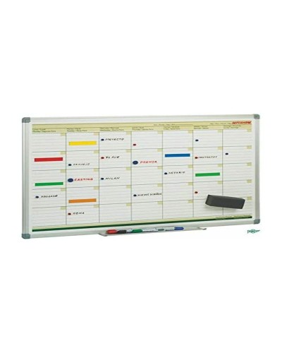 Lavagna Bianca Faibo 60x90 cm Magnetica per Ufficio e Scuola
