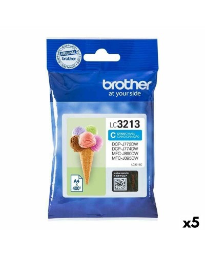 Originele inkt cartridge Brother Cyaan (5 Stuks)