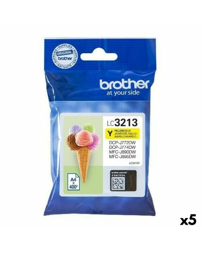 Brother LC422Y Giallo - Cartuccia Inchiostro Originale (5pz) - Alta Resa
