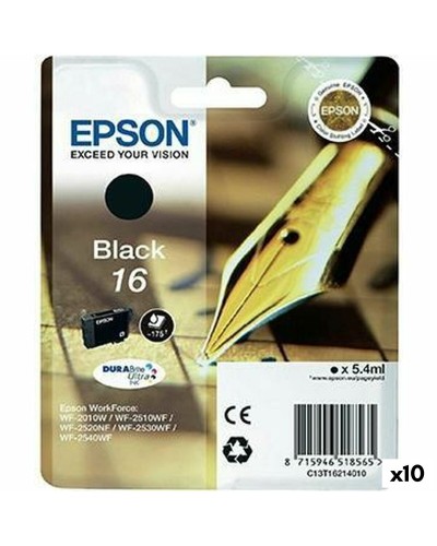 Epson Cartouche d'Encre Noire Originale - Pack de 10 Unités - Impression Optimale
