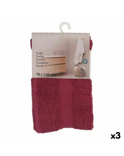 Serviette de bain Rouge Grenat de grandes dimensions (70 x 130 cm) pour la détente et le confort.

