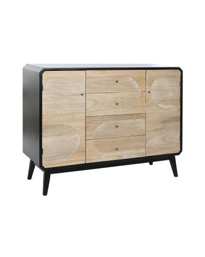 Buffet DKD Home Decor Noir en Bois Massif (120x40x90cm)
