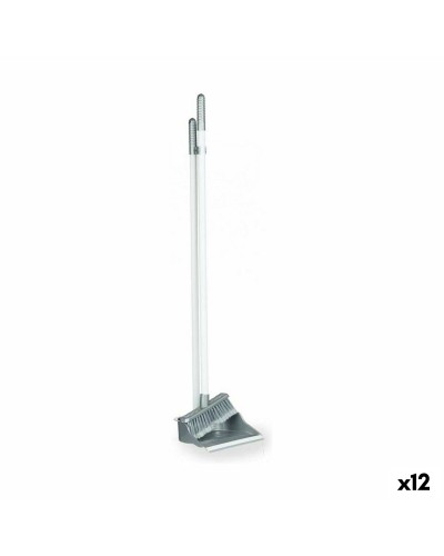Rengöringsset: Sopborste och skyffel Silvrig Plast (12 antal)